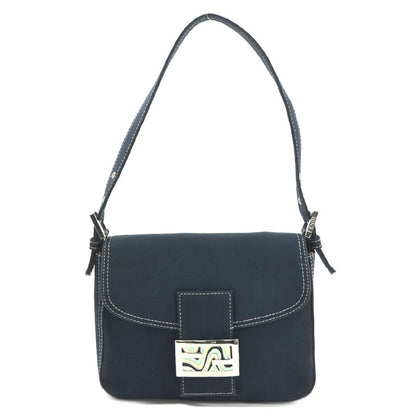 Fendi Blue Canvas Shoulder