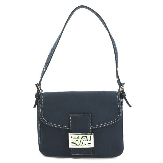 Fendi Blue Canvas Shoulder