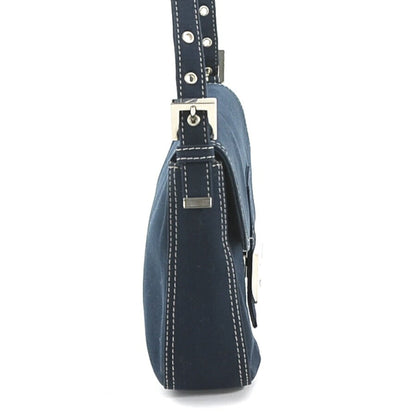 Fendi Blue Canvas Shoulder