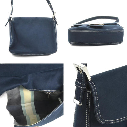 Fendi Blue Canvas Shoulder