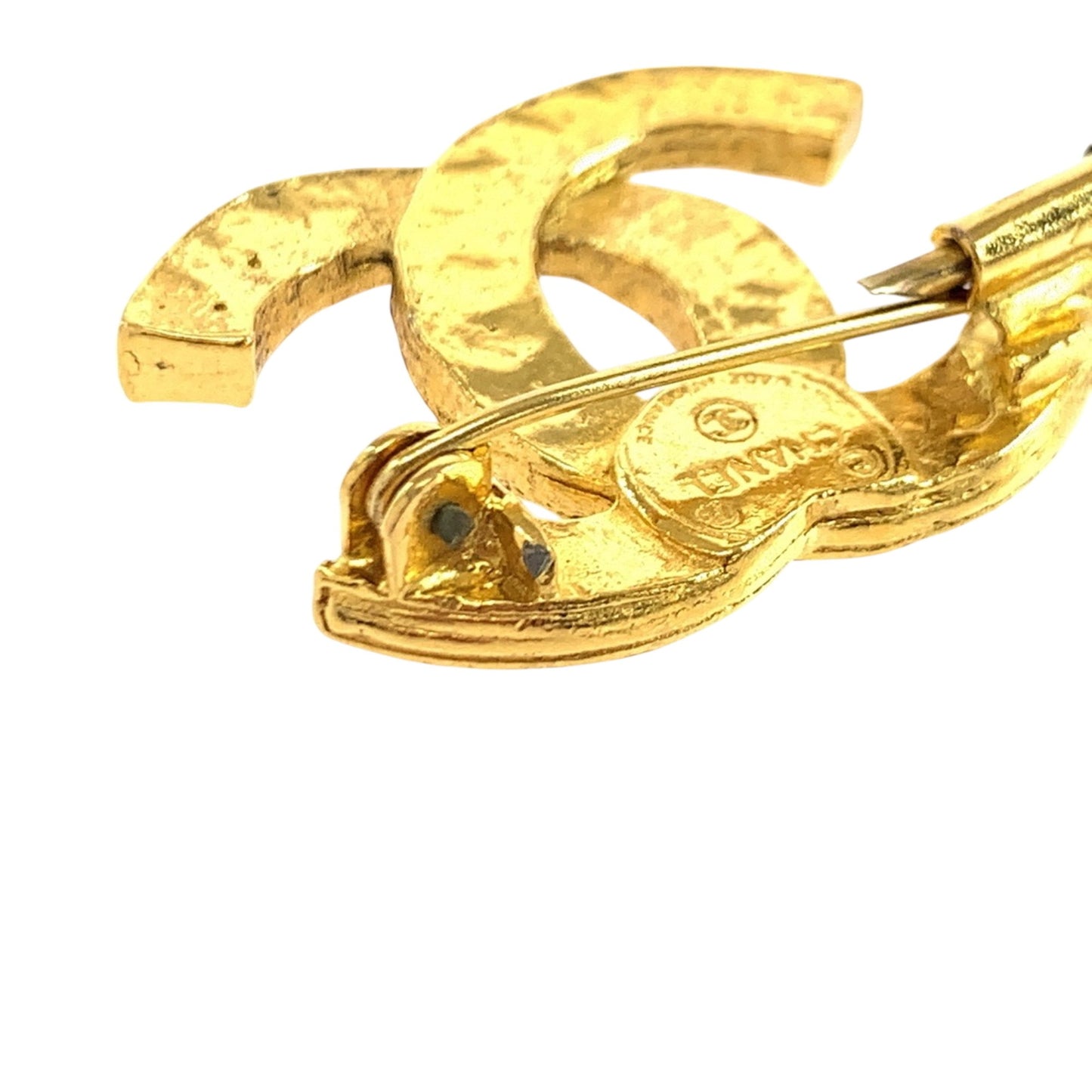 Chanel Gold Gold Plated Coco Mark