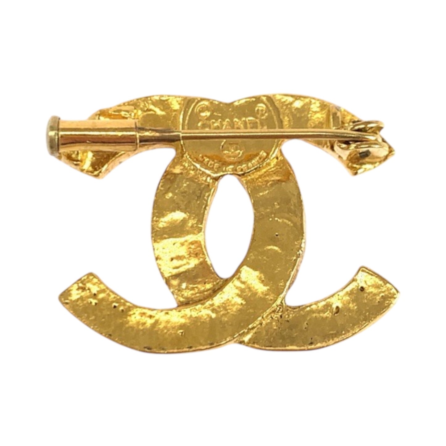 Chanel Gold Gold Plated Coco Mark