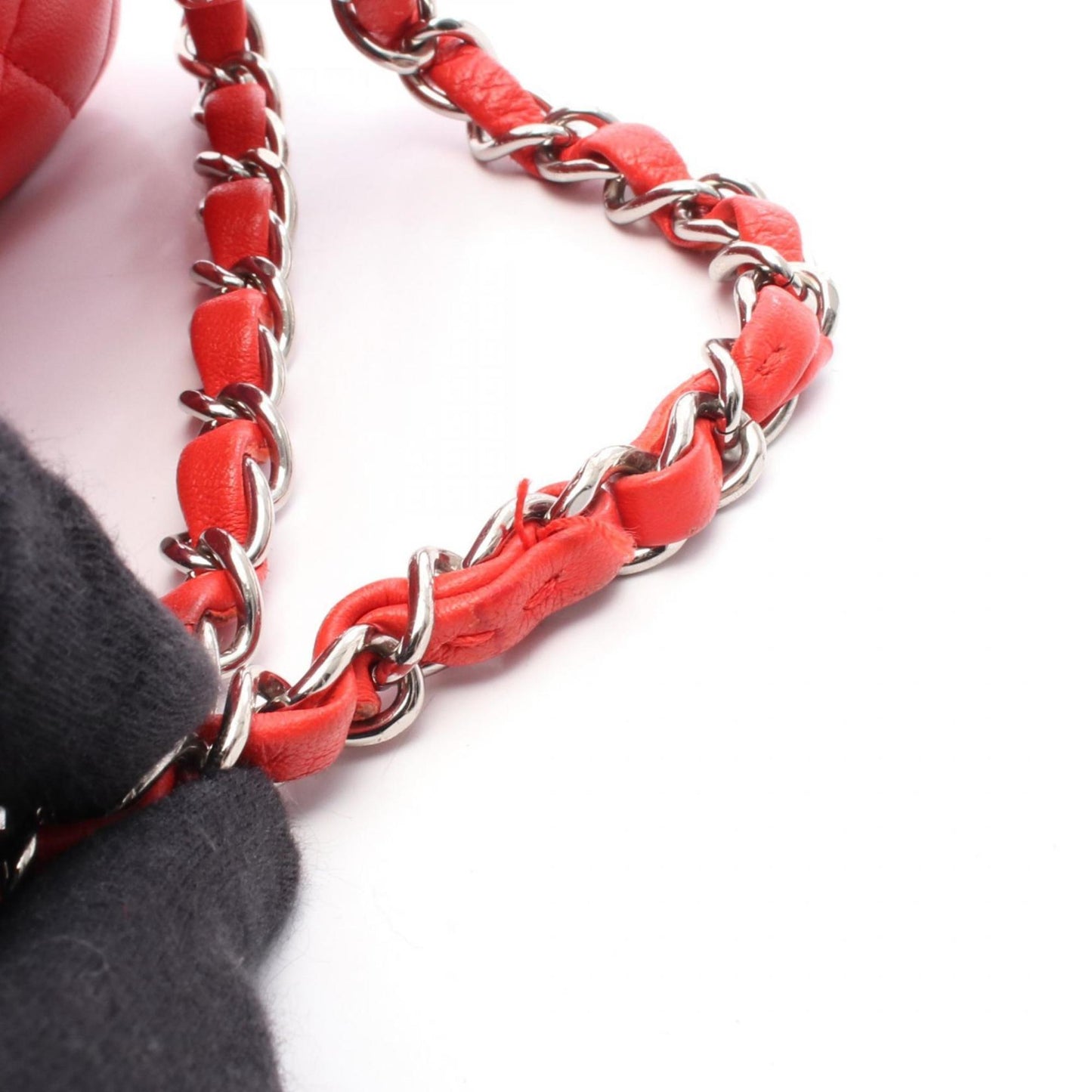 Chanel Red Leather Timeless