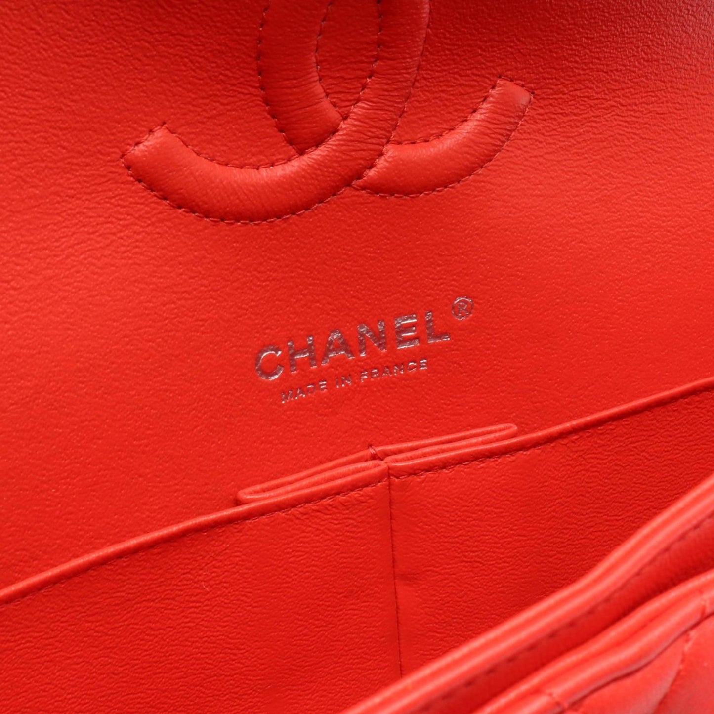 Chanel Red Leather Timeless