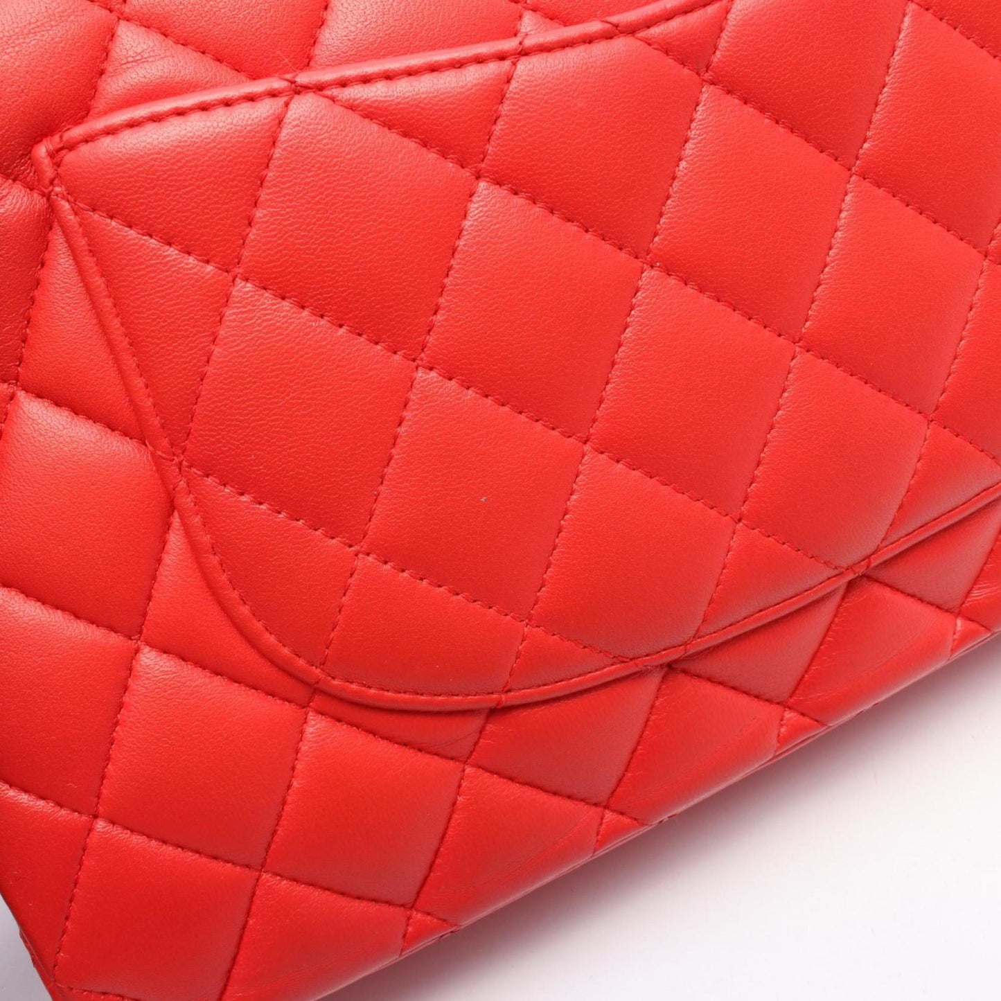 Chanel Red Leather Timeless