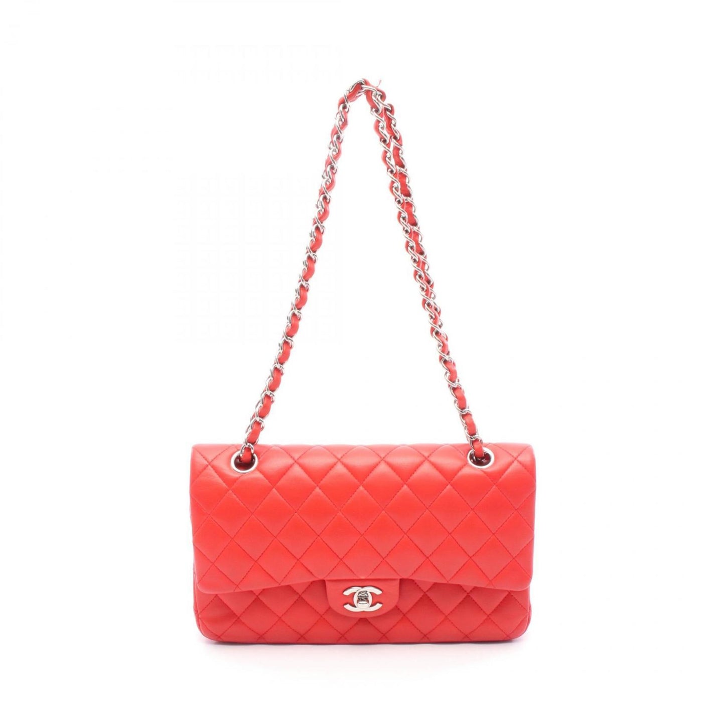 Chanel Red Leather Timeless