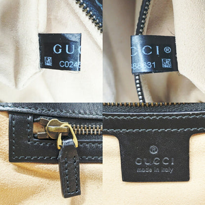 Gucci Black Leather Gg Marmont