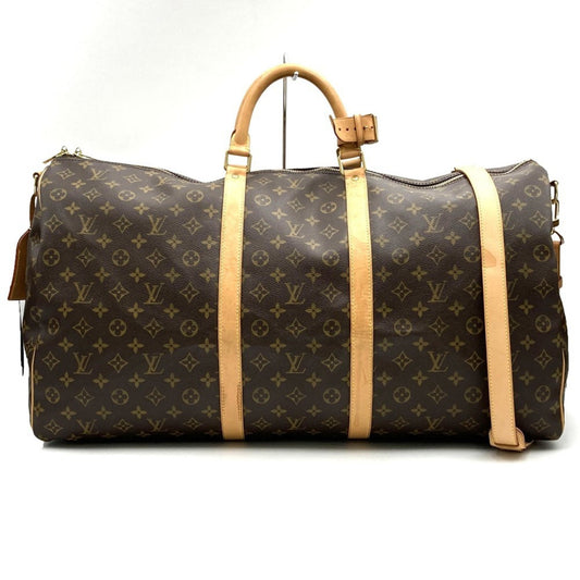Louis Vuitton Brown Canvas Keepall Bandoulière 60