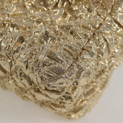 Chanel Gold Cotton Double Flap