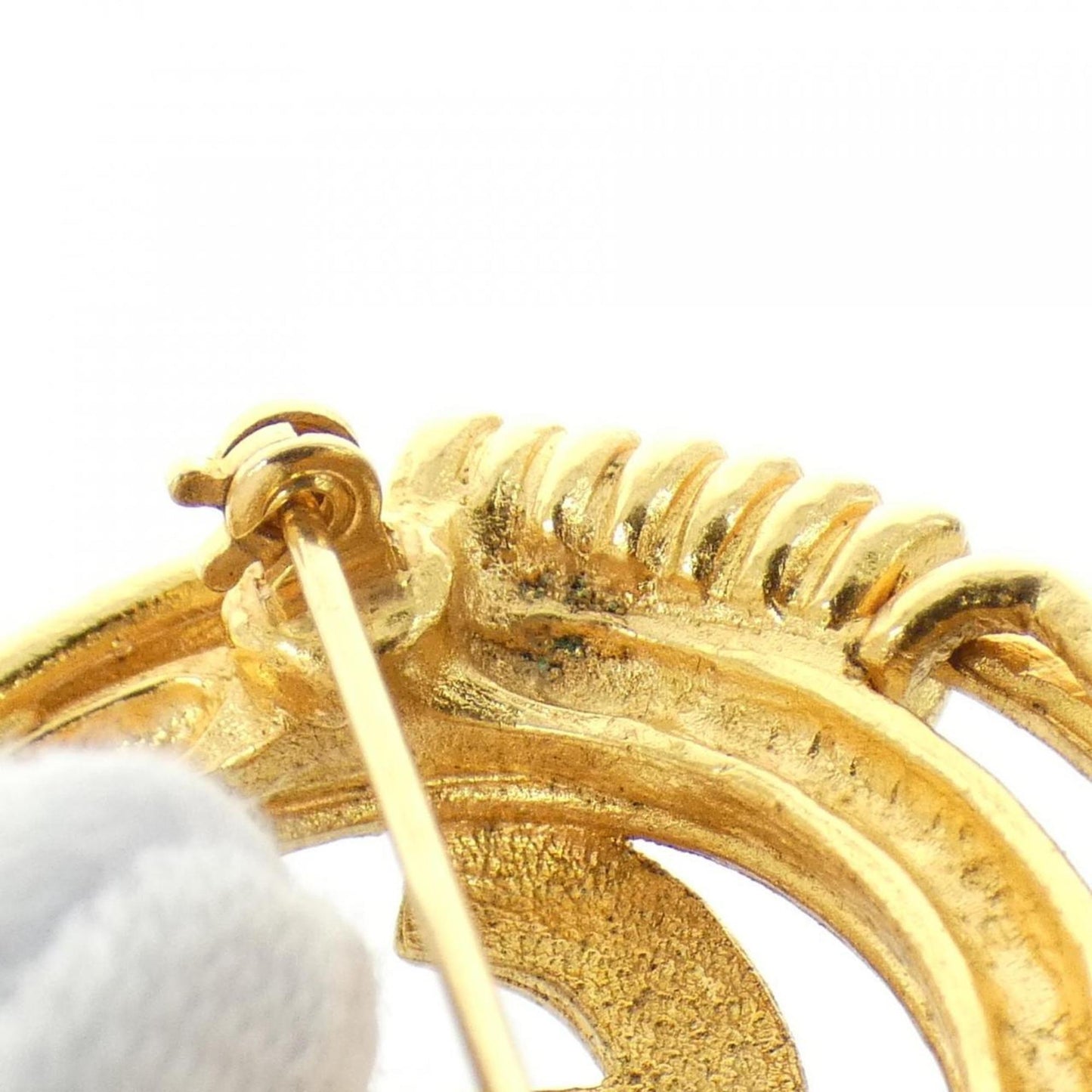 Chanel Gold Gold Plated Coco Mark