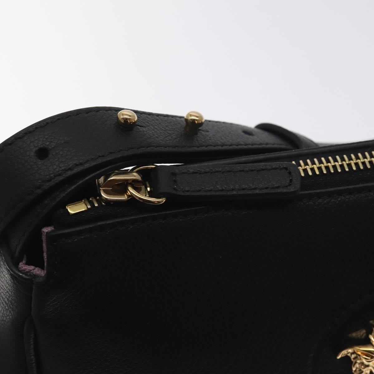 Versace Black Leather Medusa