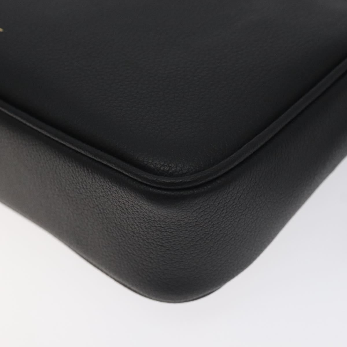 Versace Black Leather Medusa