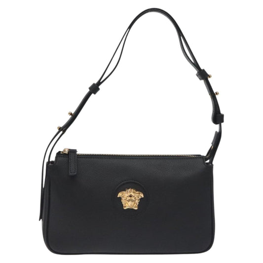 Versace Black Leather Medusa