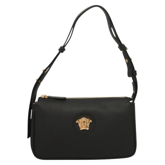 Versace Black Leather Medusa