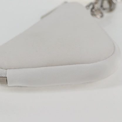 Prada White Nylon Triangle Logo