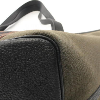Hermès Brown Canvas Pursangle