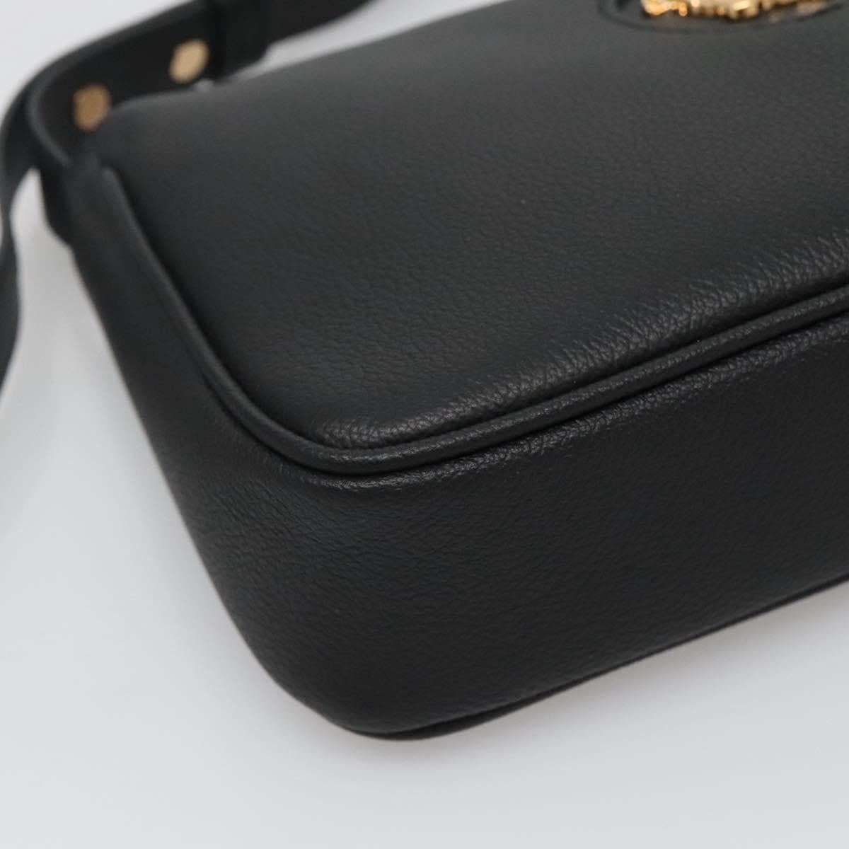 Versace Black Leather Medusa