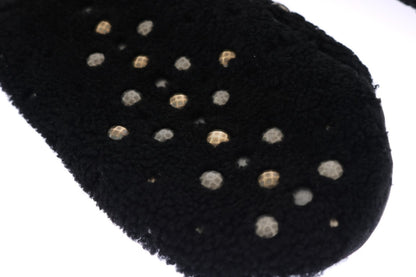 Dolce & Gabbana Studded Black Leather Gentleman'S Gloves