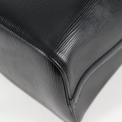 Louis Vuitton Black Leather Speedy