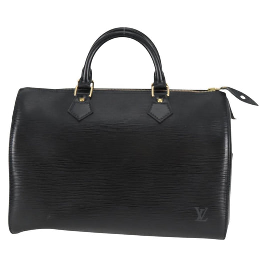 Louis Vuitton Black Leather Speedy