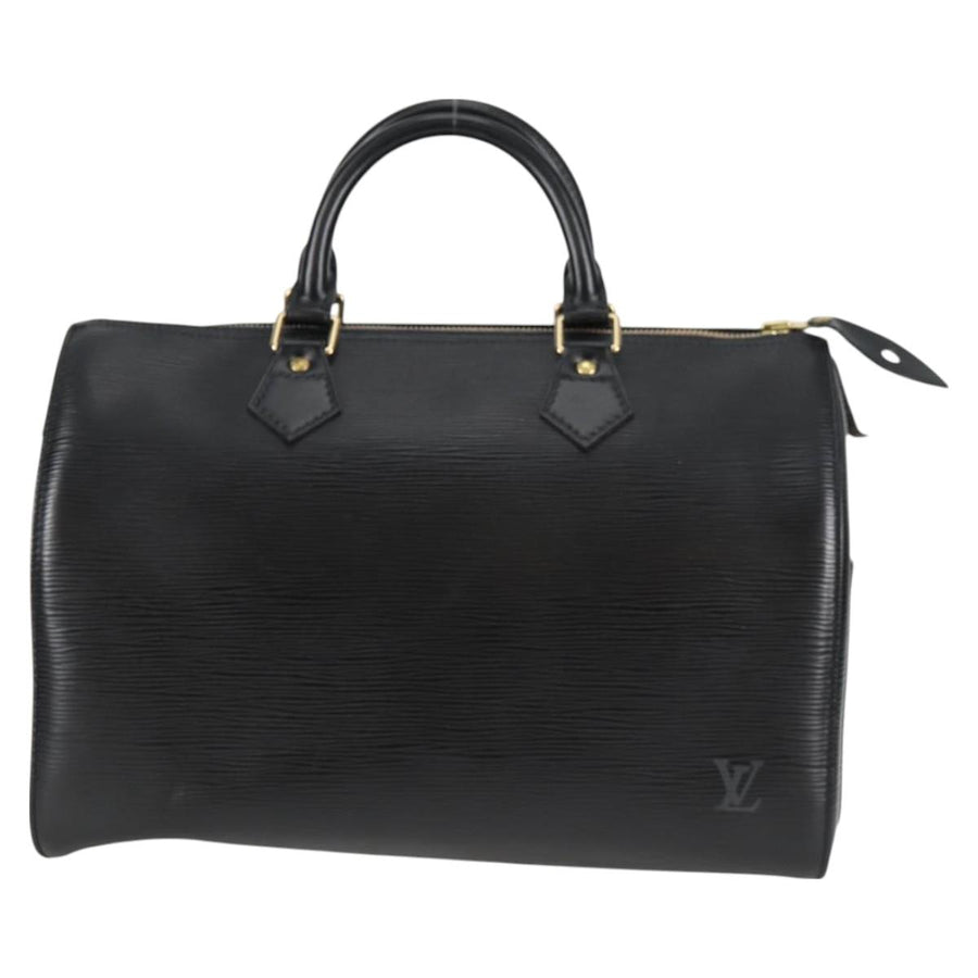 Louis Vuitton Black Leather Speedy