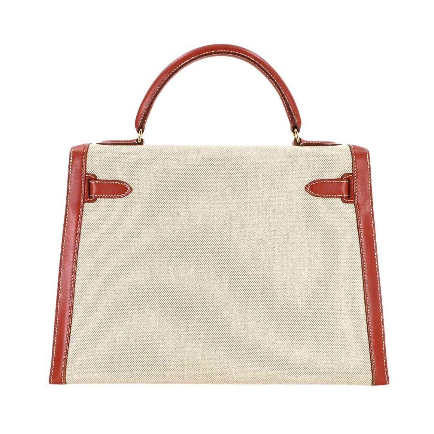 Hermès Brown Canvas Kelly 32