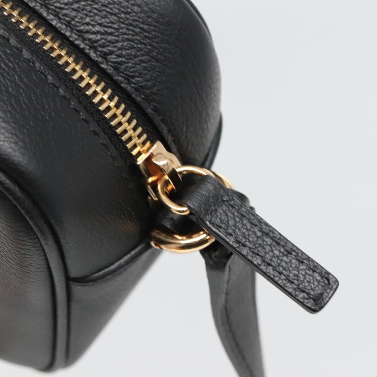 Versace Black Leather Medusa