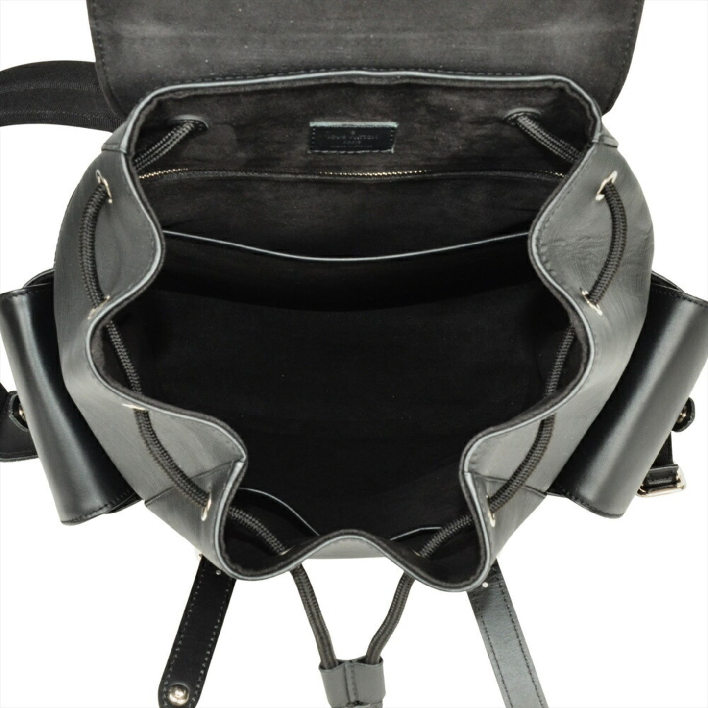 Louis Vuitton Black Leather Christopher Backpack