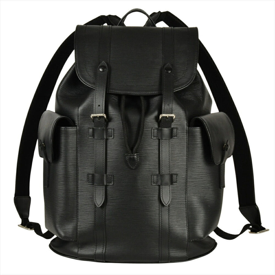 Louis Vuitton Black Leather Christopher Backpack