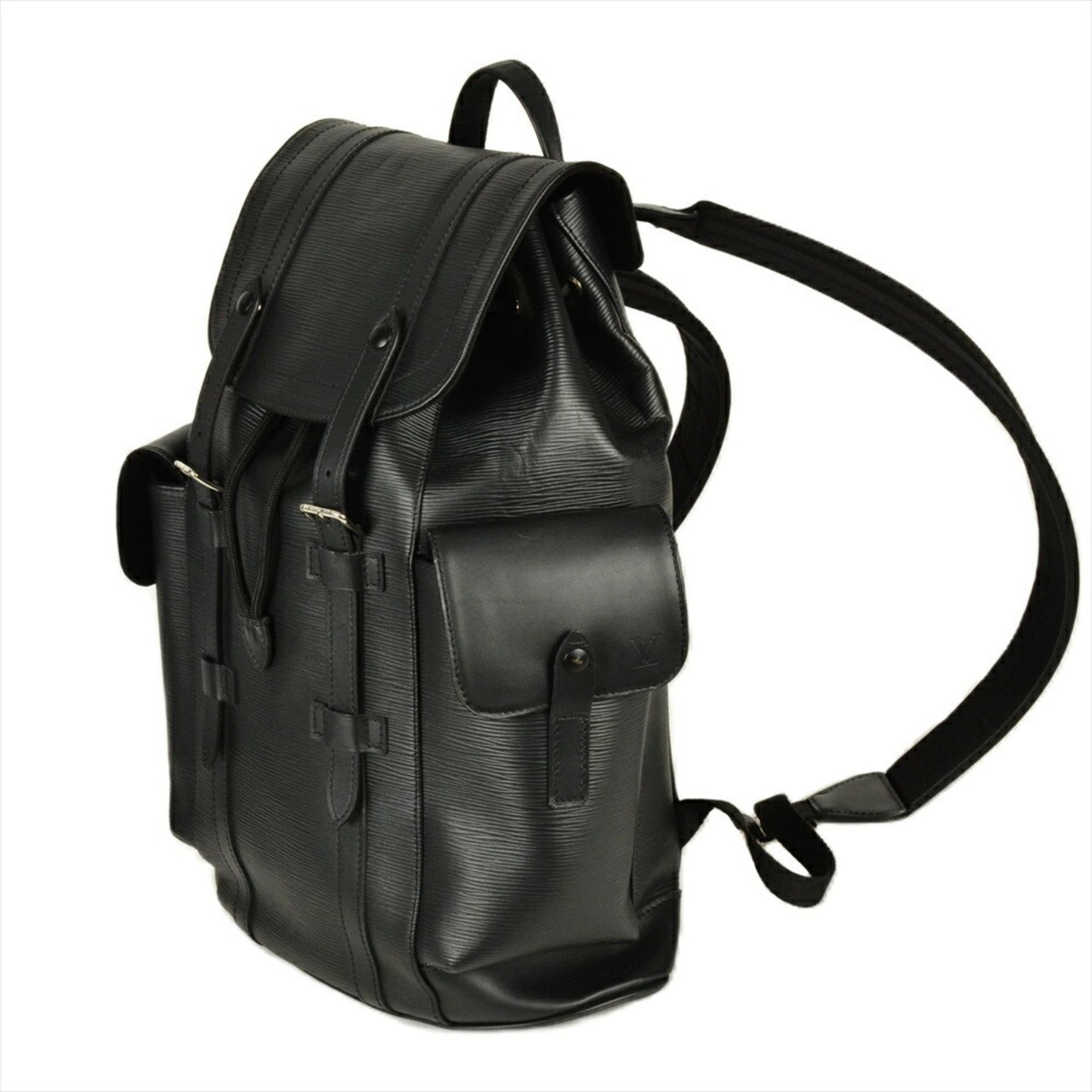 Louis Vuitton Black Leather Christopher Backpack