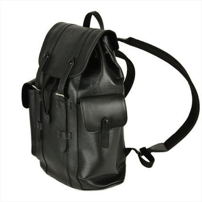 Louis Vuitton Black Leather Christopher Backpack