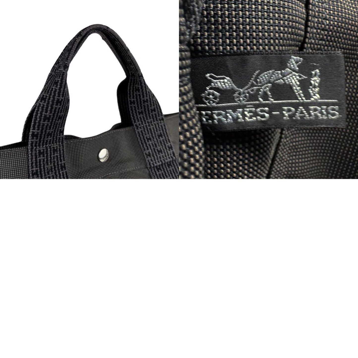 Hermès Gray Canvas Herline