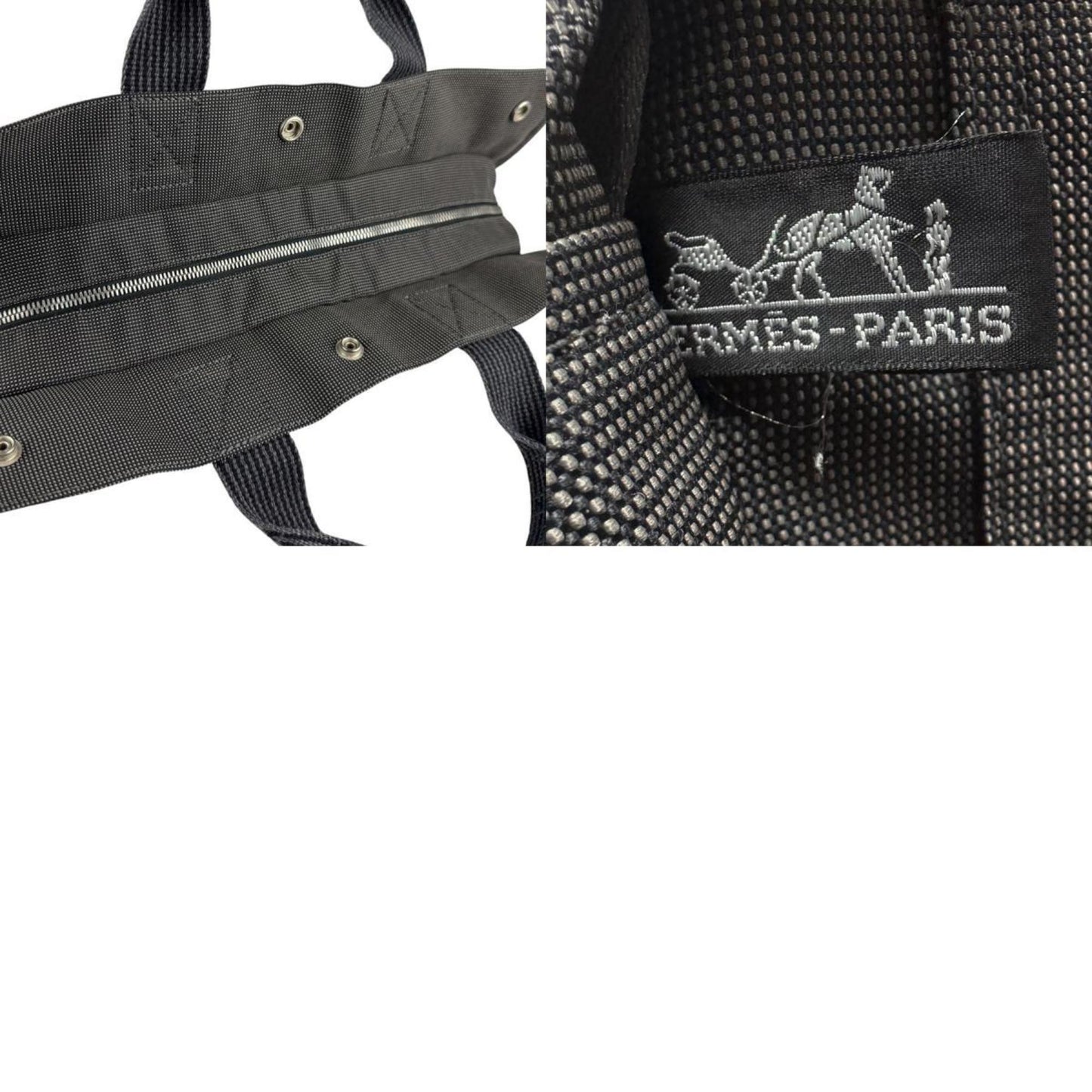 Hermès Gray Canvas Herline