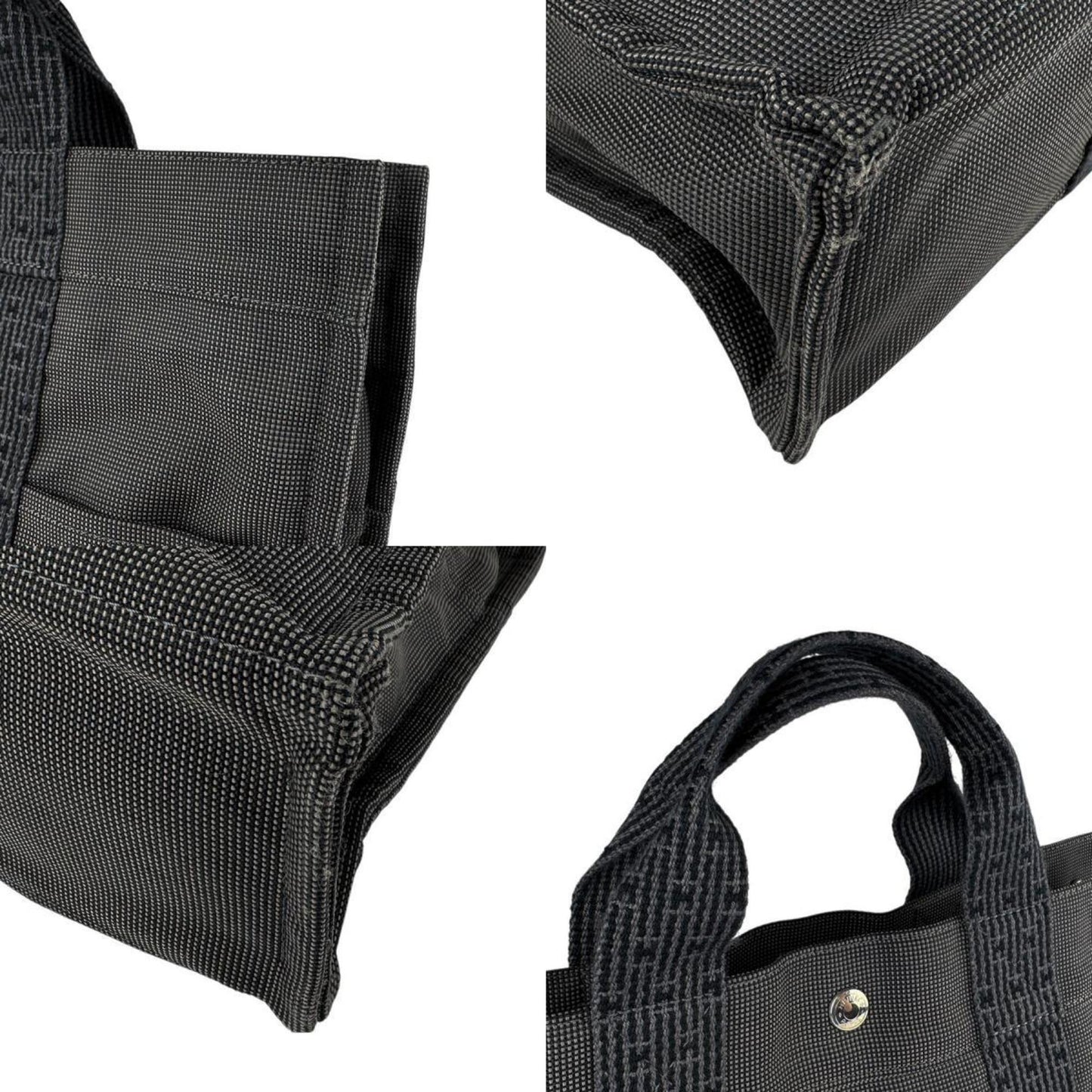 Hermès Gray Canvas Herline