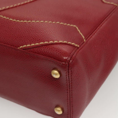 Chanel Red Leather Logo Cc