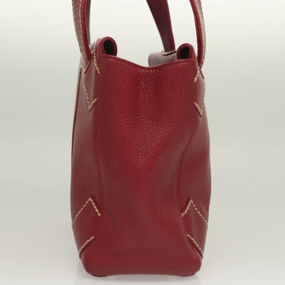 Chanel Red Leather Logo Cc
