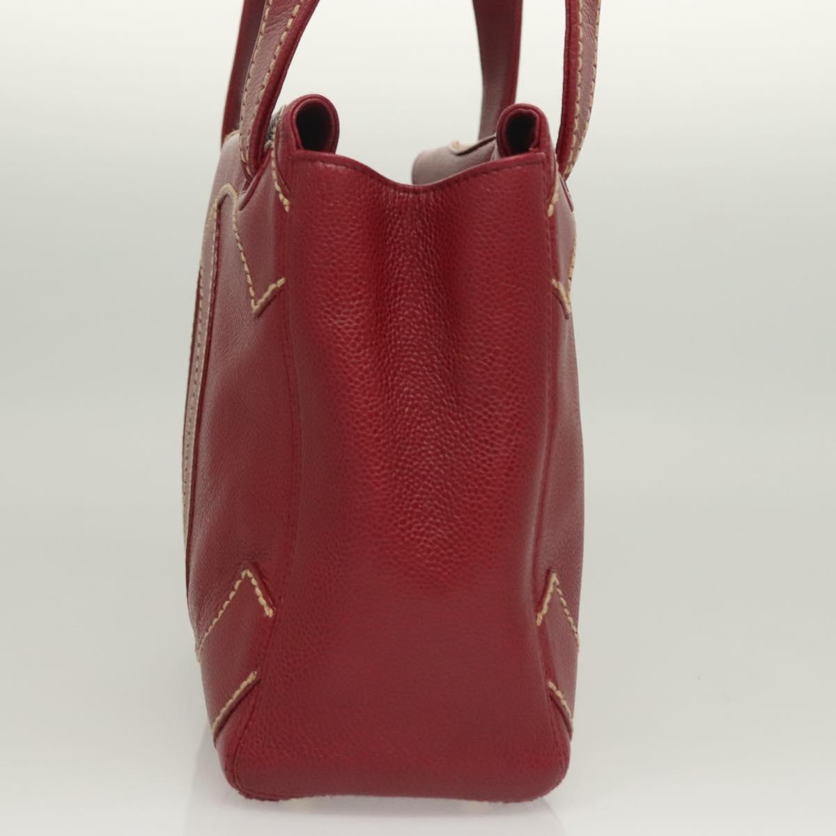 Chanel Red Leather Logo Cc
