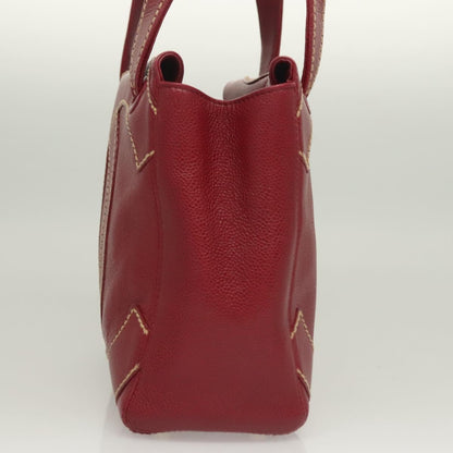 Chanel Red Leather Logo Cc