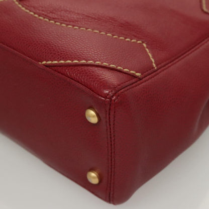 Chanel Red Leather Logo Cc