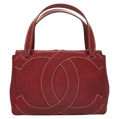 Chanel Red Leather Logo Cc