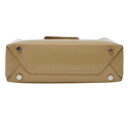 Salvatore Ferragamo Brown Leather Logo