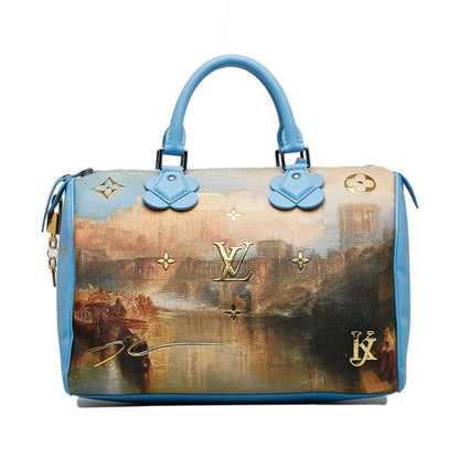 Louis Vuitton Blue Canvas Speedy 30