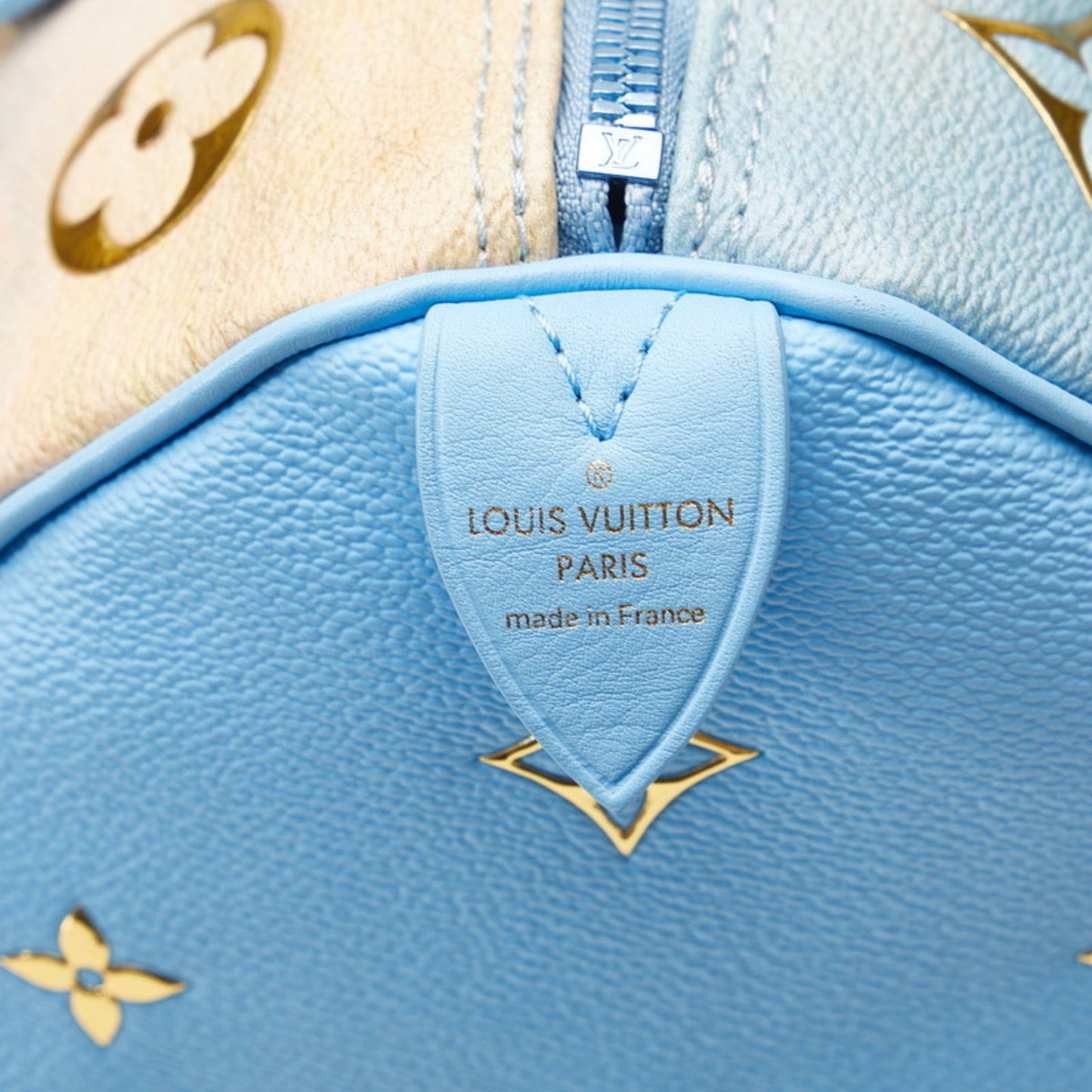 Louis Vuitton Blue Canvas Speedy 30