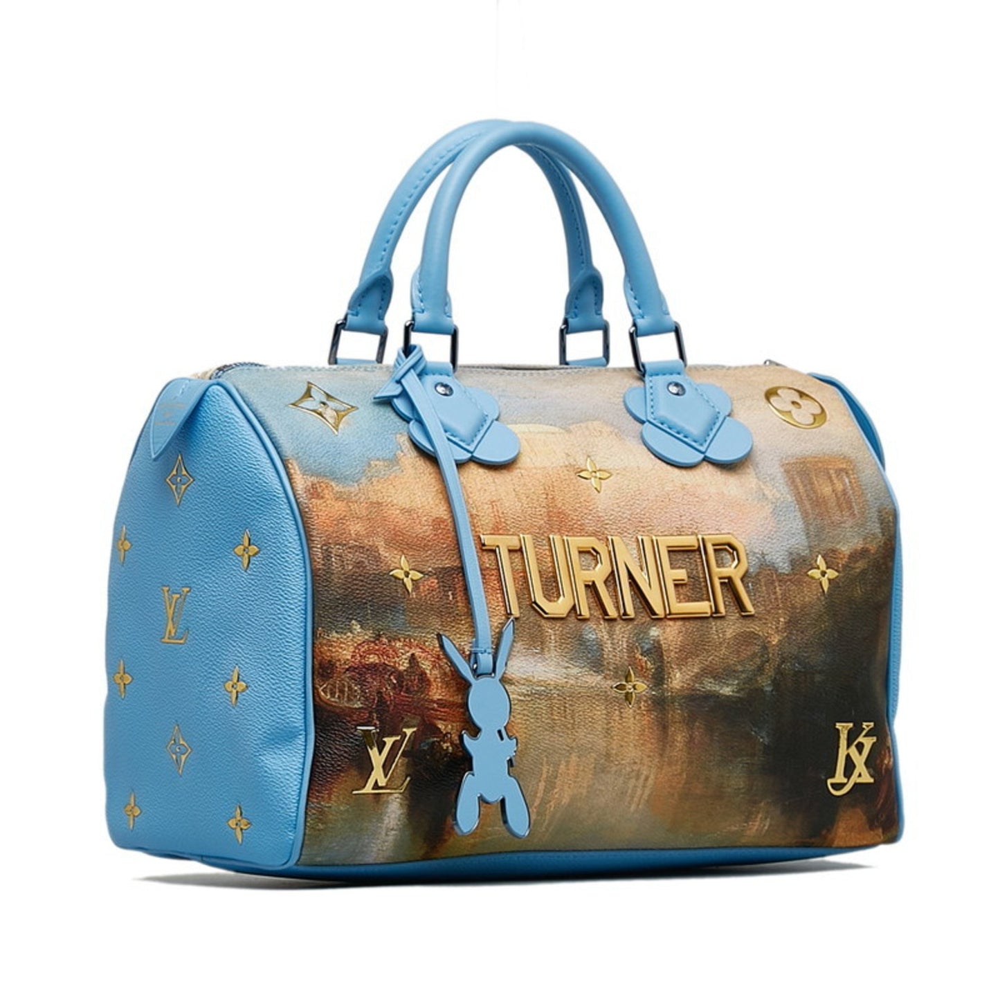 Louis Vuitton Blue Canvas Speedy 30