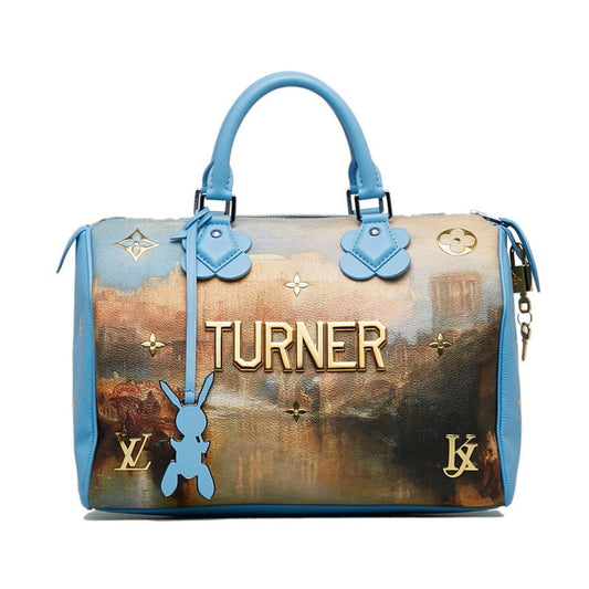 Louis Vuitton Blue Canvas Speedy 30