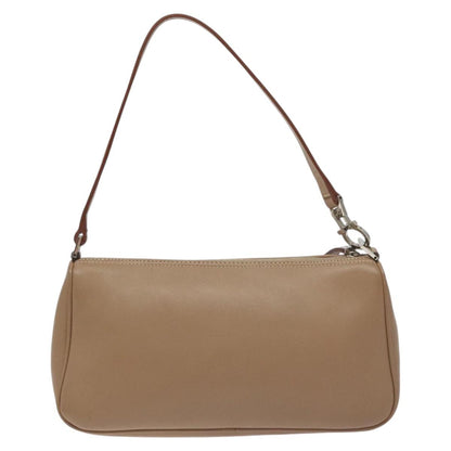 Salvatore Ferragamo Brown Leather Gancini