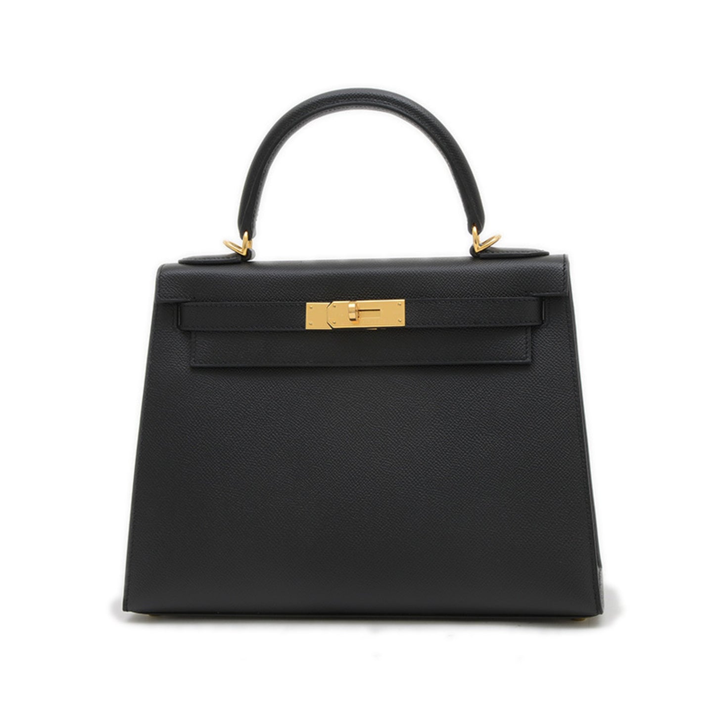Hermès Black Leather Kelly 28