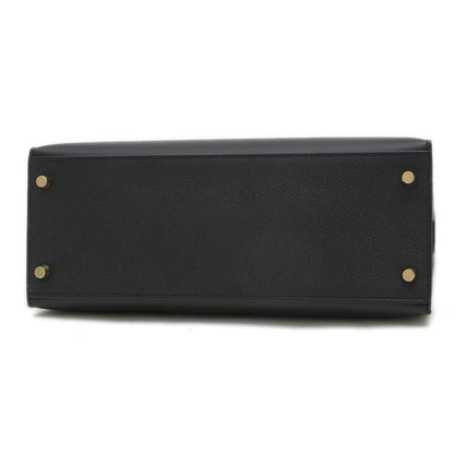 Hermès Black Leather Kelly 28