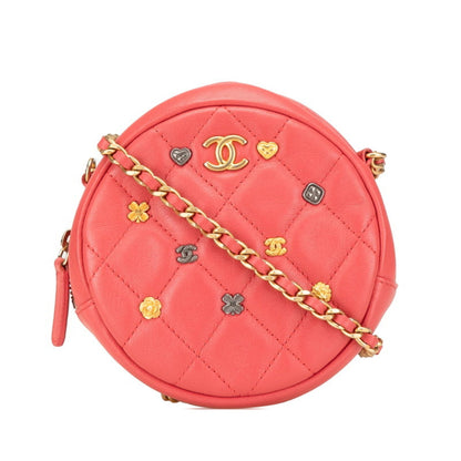 Chanel Red Leather Chain Around