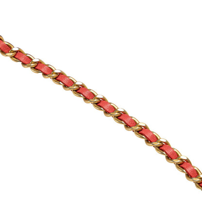 Chanel Red Leather Chain Around